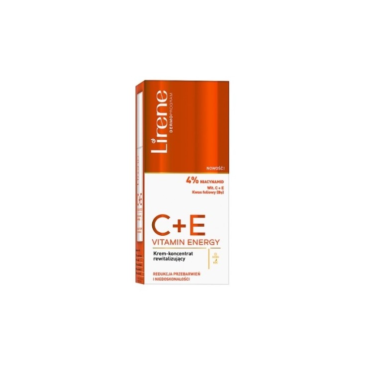 Lirene Ревіталізуючий крем-концентрат для обличчя C+E Vitamin Energy 40 мл