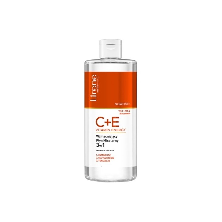 Lirene Зміцнюючий міцелярний флюїд 3в1 C+E Vitamin Energy 400 мл