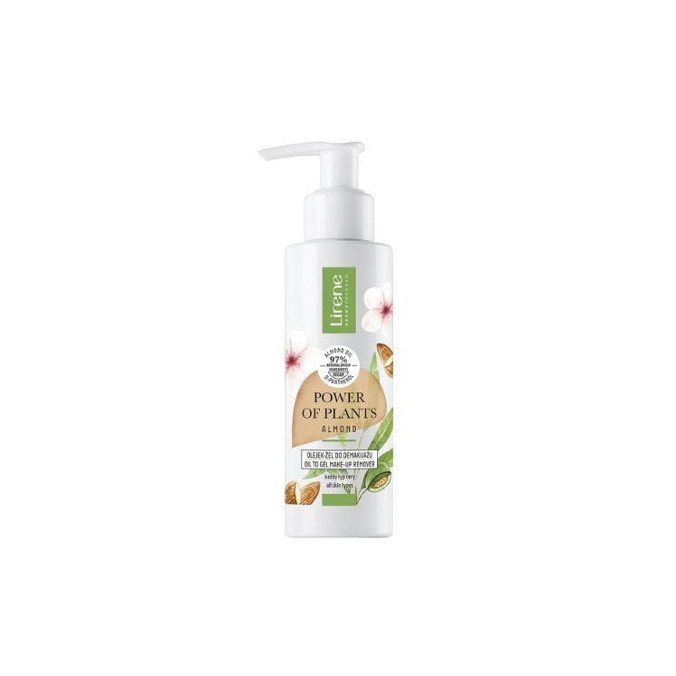 Lirene Power of Plants масло-гель для зняття макіяжу Мигдаль 145 мл