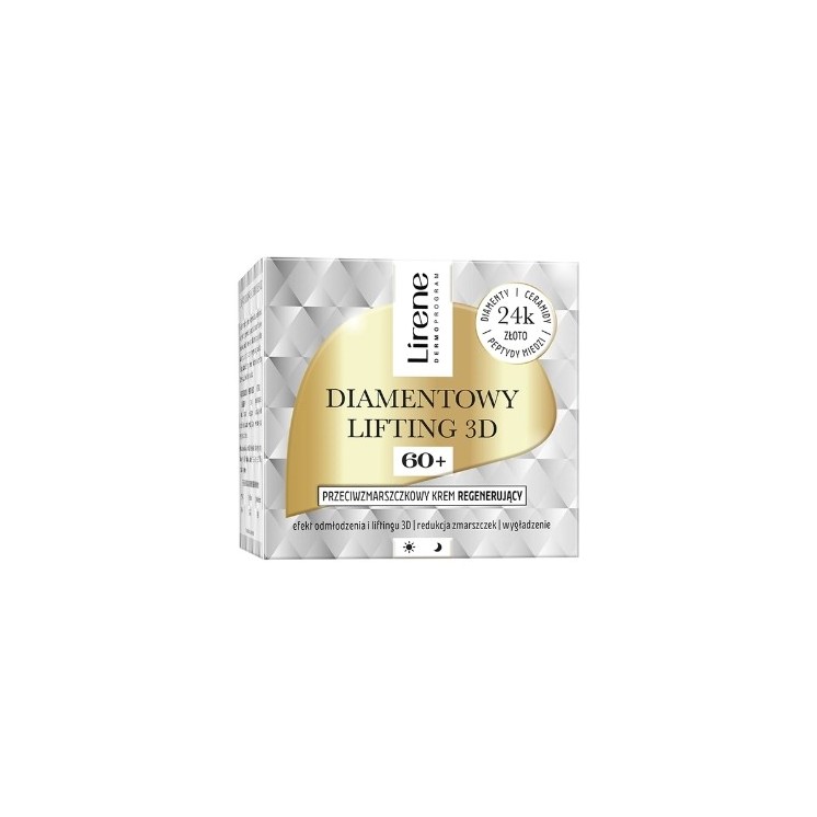 Lirene Diamond Lifitng 3D Регенеруючий крем проти зморшок 60+ 50 мл