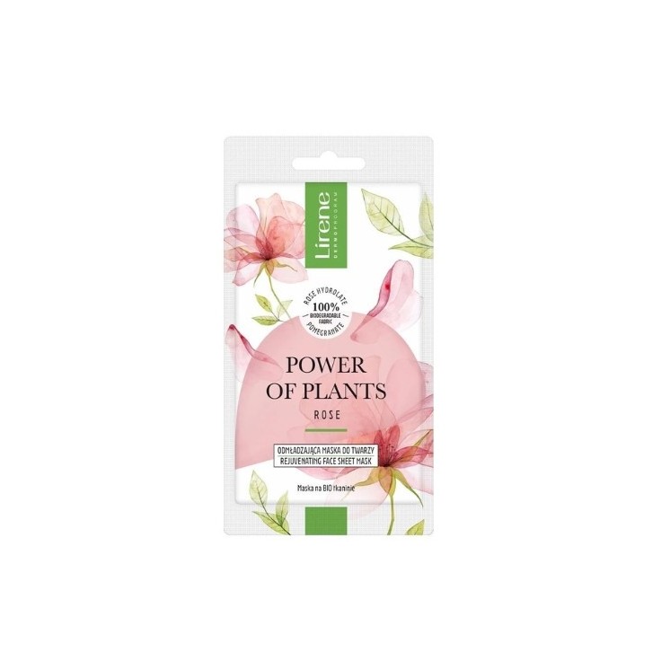 Омолоджуюча маска для обличчя Lirene Power of Plants Rose 17 г