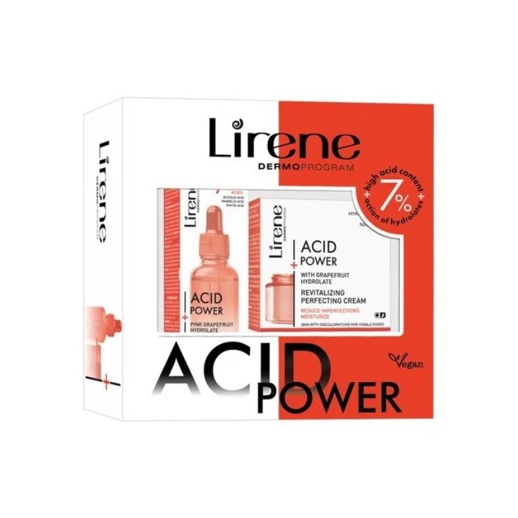 Lirene Acid Power Set Face Cream 50 ml + Face Serum 30 ml
