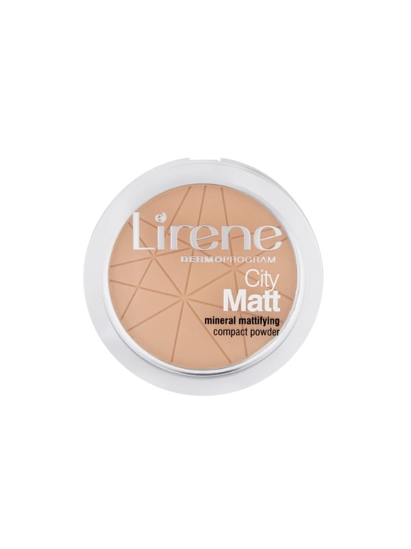 Lirene City Matt Mineral Mattifying Compact Powder mineralny puder matujący 02 Naturalny 9 g