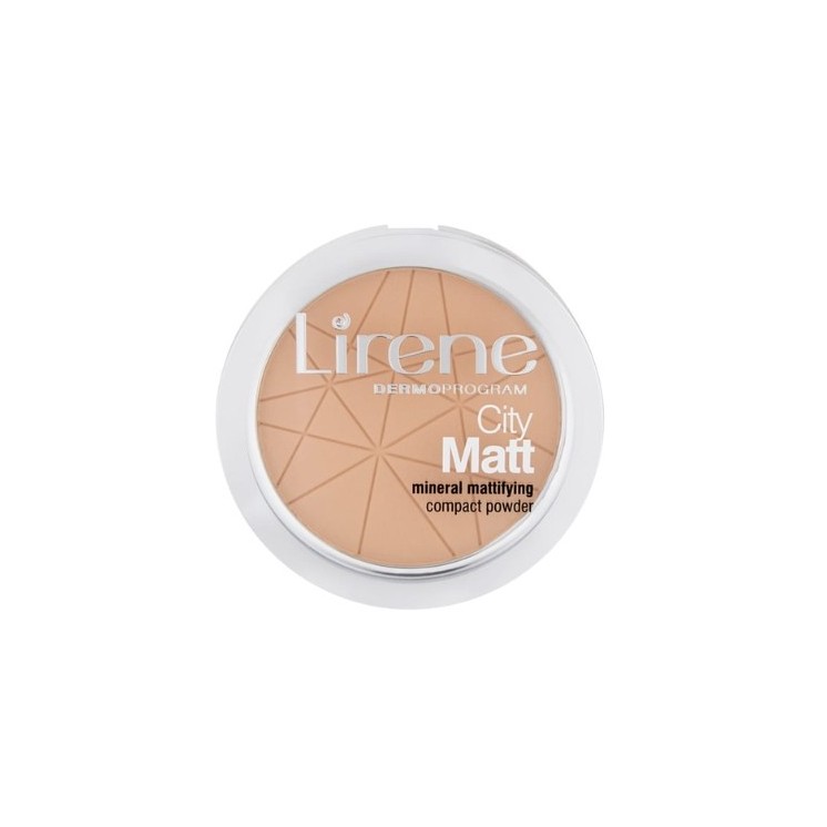 Lirene City Matt Mineral Mattifying Compact Powder мінеральна матуюча пудра 02 Natural 9 г