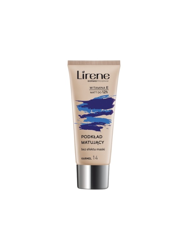 Lirene Nature Matte fluid matujący do twarzy 14 Karmel 30 ml