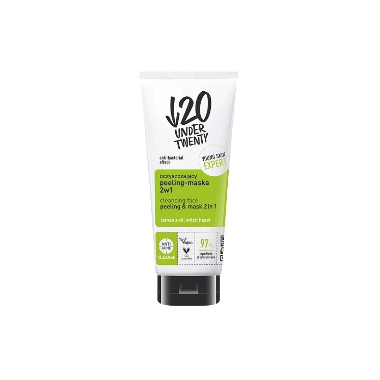 Under Twenty Очищаюча маска peeling 2в1 100 мл