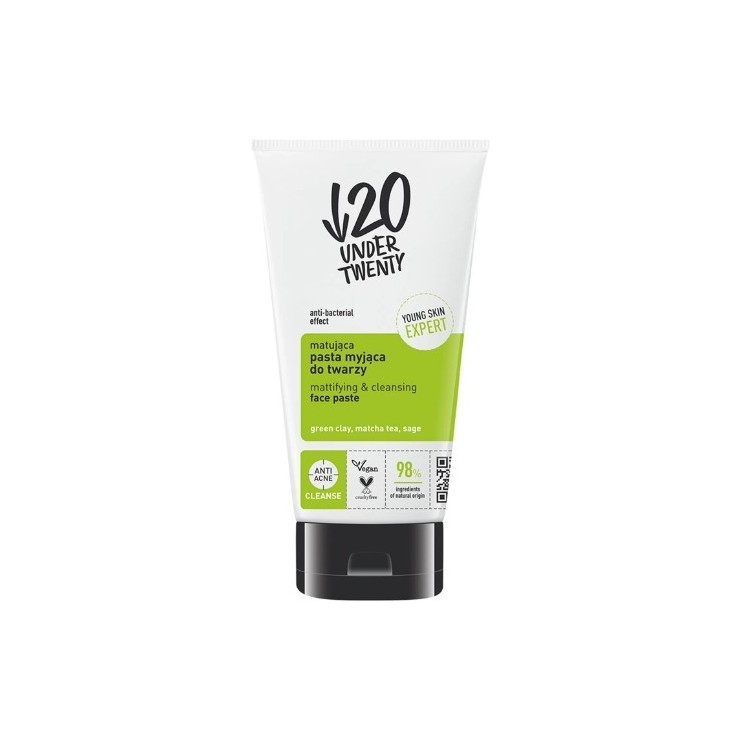 Under Twenty Mattierende Gesichtsreinigungspaste 150 ml