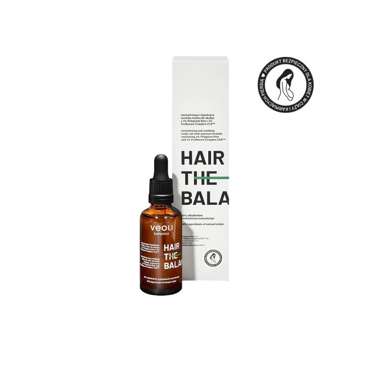 Veoli Botanica Hairly The Balance нормалізуючий і заспокійливий лосьйон для шкіри голови 50 мл