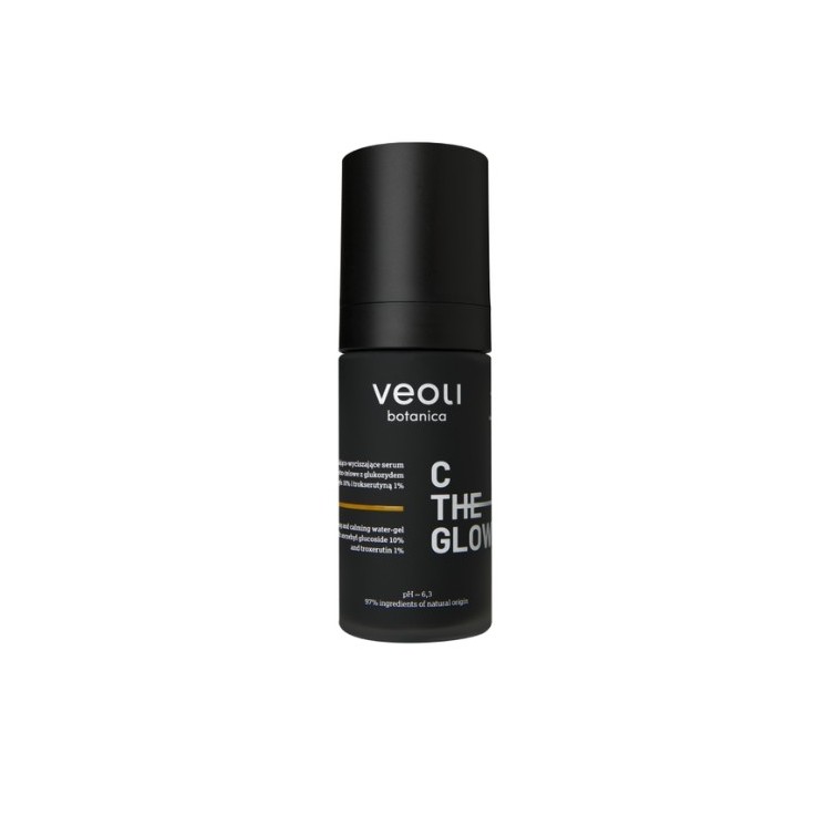 Veoli Botanica C The Glow освітлююча і заспокійлива водно-гелева сироватка для обличчя з аскорбілглюкозидом 10% 30 мл