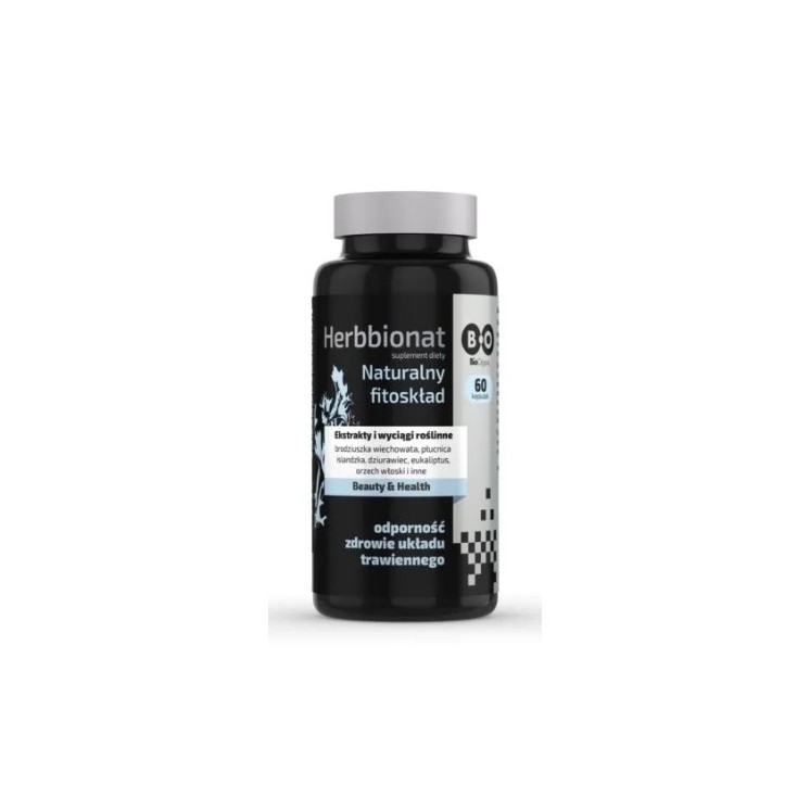 BioOrganic Herbbionat Naturalny fitoskład 60 kapsułek
