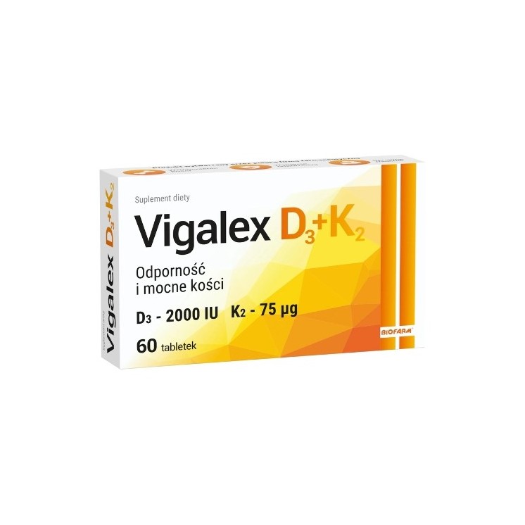 Vigalex D3 + K2 60 tabletek