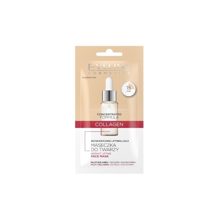 Eveline Konzentrierte Formel Instant Lifting Collagen Gesichtsmaske 8 ml