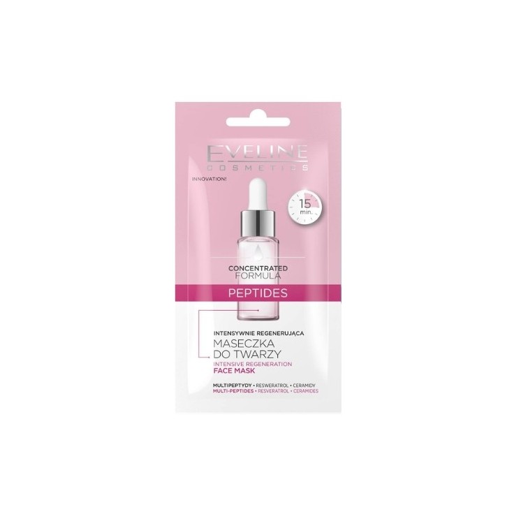 Eveline Geconcentreerde Formule Intensief Regenererende Gezichtsmasker Peptides 8 ml