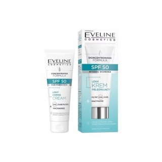 Eveline Concentrated Formula lekki Krem do twarzy pielęgnujący SPF50 30 ml