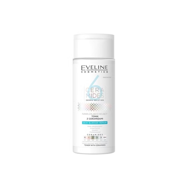 Eveline 6 CERAMIDES зволожуючий і заспокійливий Тонік для обличчя з керамідами 150 мл
