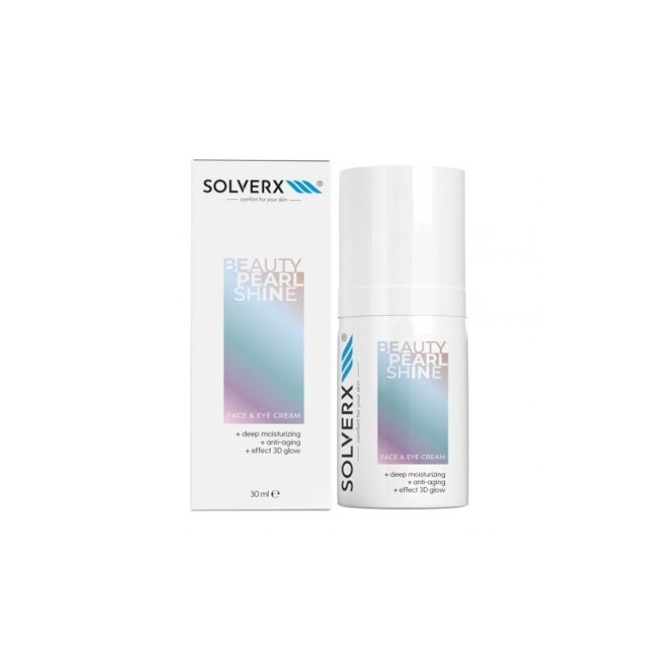 Крем для обличчя та очей Solverx Beauty Pearl Shine 30 мл