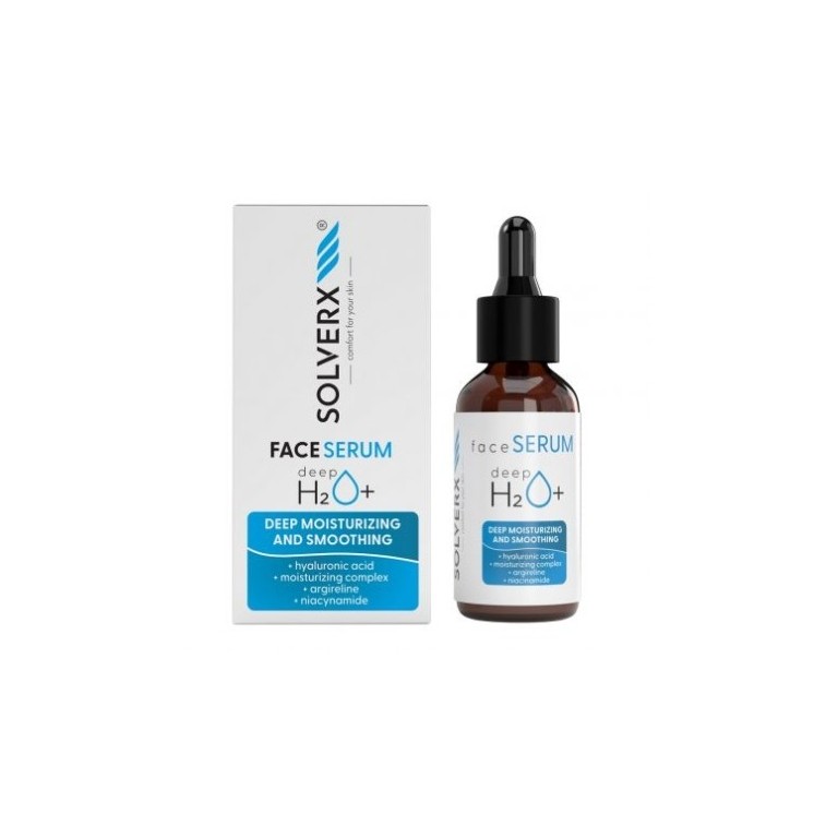 Зволожуюча сироватка для обличчя Solverx Deep H2O+ 30 мл