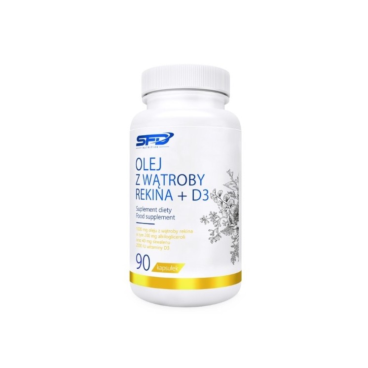 SFD Shark Liver Oil + D3 90 капсул