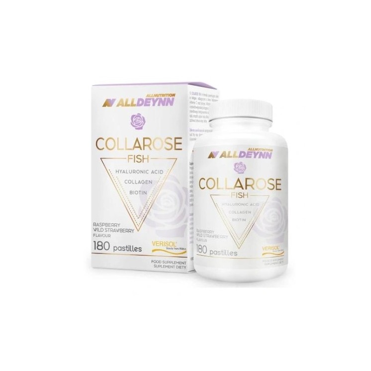 AllNutrition AllDeynn Collarose Fish 180 pastylek do ssania
