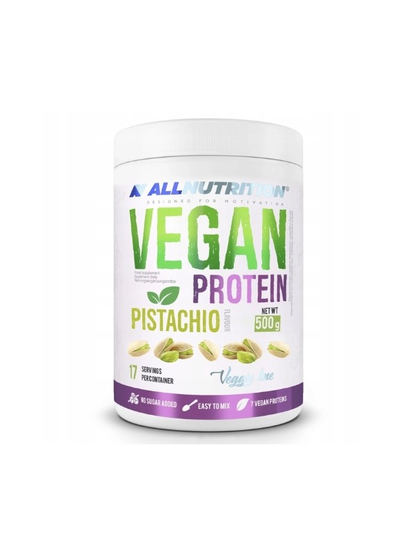 AllNutrition Vegan Protein Pistachio Białko wegańskie bez cukru Pistacja 500 g