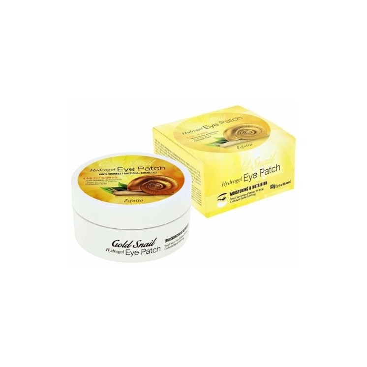 Esfolio hydro gel Ooglapjes met goud en slakkenslijm filtraat 60 stuks