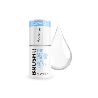 BrushUp! The Actual Color Coat on Top Nagellack Top Hybrid Glassed-in 5 g