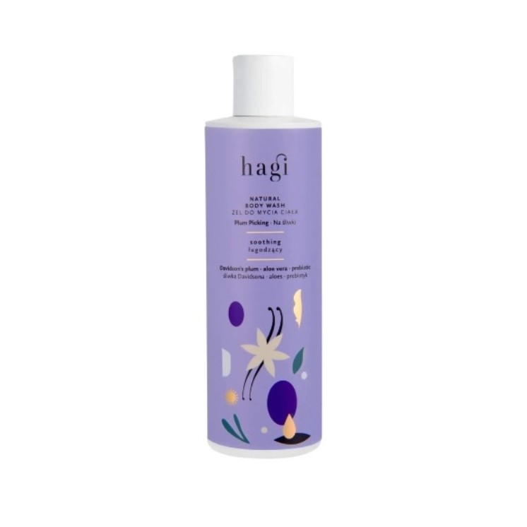 Натуральний заспокійливий гель для душу Hagi For Plums 300 мл