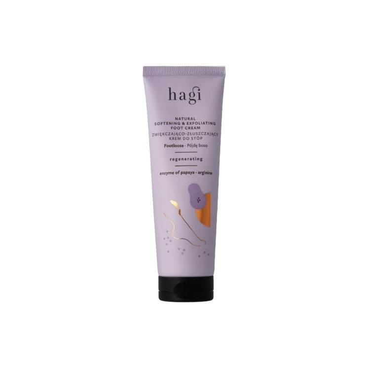Крем для ніг Hagi I'll Go Barefoot Foot Cream, пом'якшувальний і відлущуючий, 75 мл