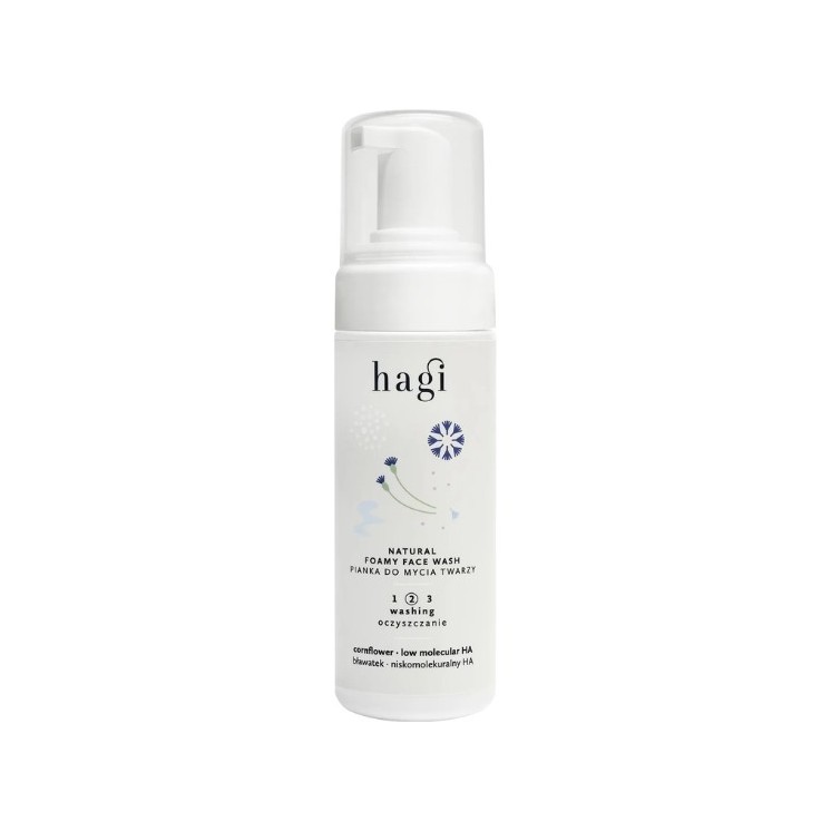 Очищаюча пінка для обличчя Hagi Natural Cornflower 150 мл