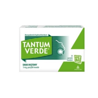 Tantum Verde зі смаком м'яти 30 твердих пастилок