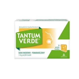 Tantum Verde honey-orange flavor 30 hard lozenges