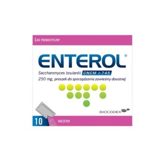 Enterol 250 мг порошок для суспензії для прийому всередину 10 пакетиків