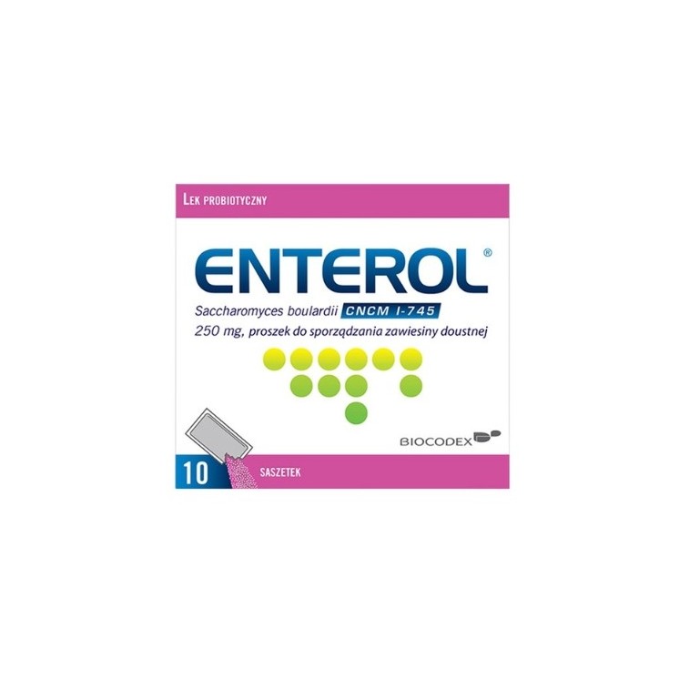 Enterol 250 мг порошок для суспензії для прийому всередину 10 пакетиків