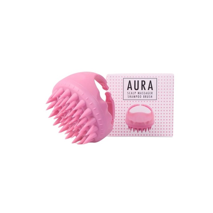 Щітка для миття та масажу шкіри голови Sister Young Aura Pink 1 шт