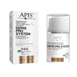 Крем-маска Apis Depiq Pro System депігментуюча нічна з альфа-арбутином 1% 50 мл