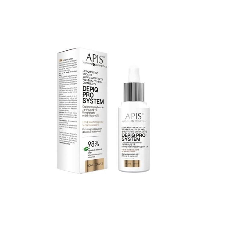 Apis Depiq Pro Depigmenting System Booster mit Alpha-Arbutin 1% und Aufhellungskomplex 1 % 30 ml