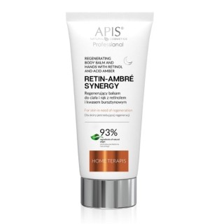 Apis Retin-Ambre Synergy Home Terapis Regenerating Body and Hand Balm with Retinol and Succinic Acid for Night 200 ml
