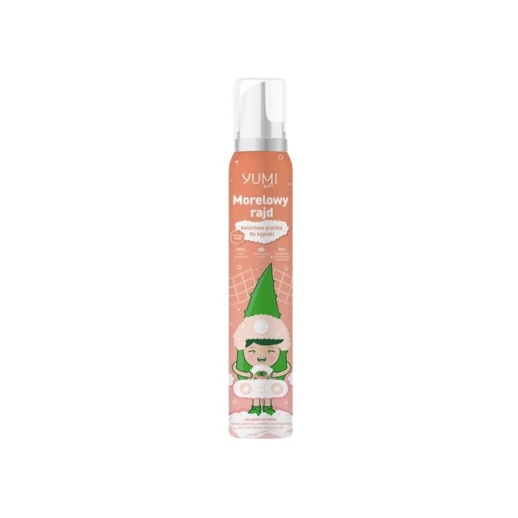 Yumi Kids Apricot Rally кольорова піна для ванни 250 мл
