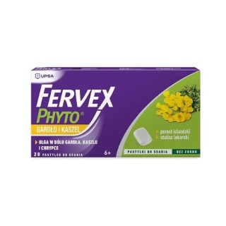 Fervex Phyto Throat and cough 20 lozenges
