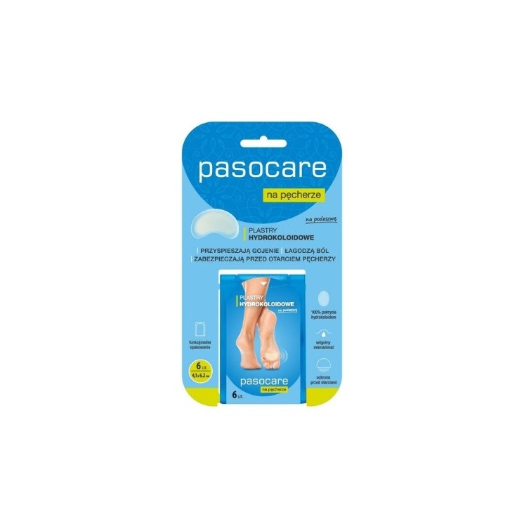 Гідроколоїдні пластирі Pasocare Specialist Plus від пухирів на ступнях ніг 6 шт.
