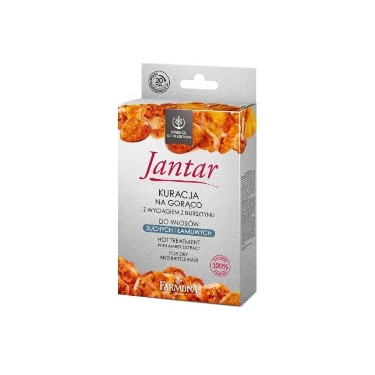 Farmona Jantar Hot-behandeling voor droog en broos haar 20 ml + 20 ml + 10 ml