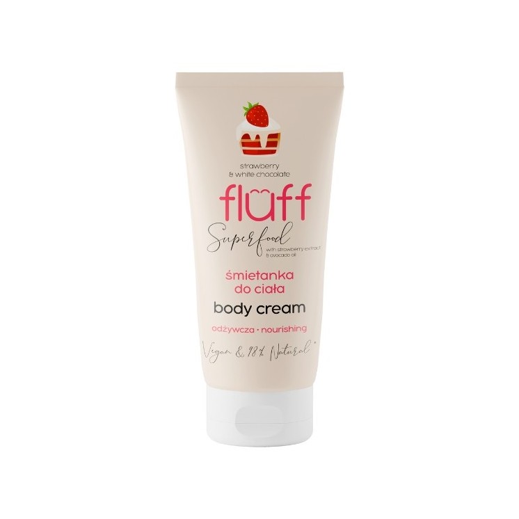 Fluff Körpercreme Erdbeere & Weiße Schokolade 150 ml