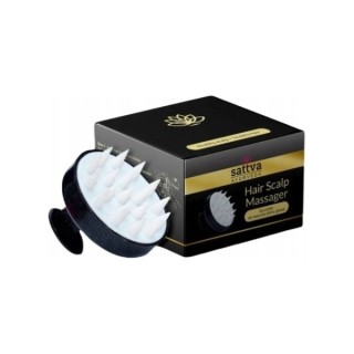 Sattva Ayurveda Hoofdhuidmassager Zwart 1 stuk