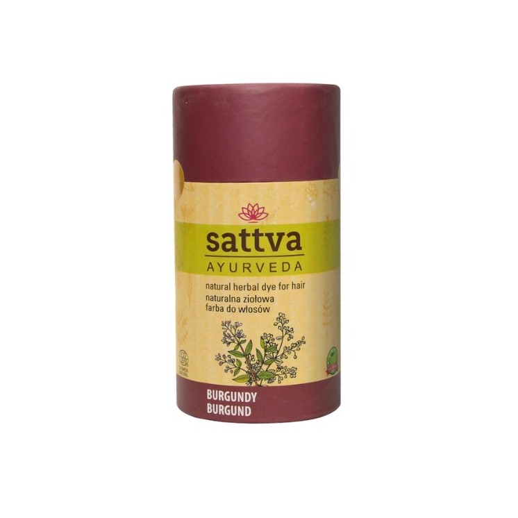 Sattva Ayurveda Натуральна рослинна фарба для волосся бордова 150 г