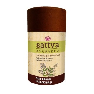 Sattva Ayurveda Natural Herbal Hair Dye Deep Brown 150g