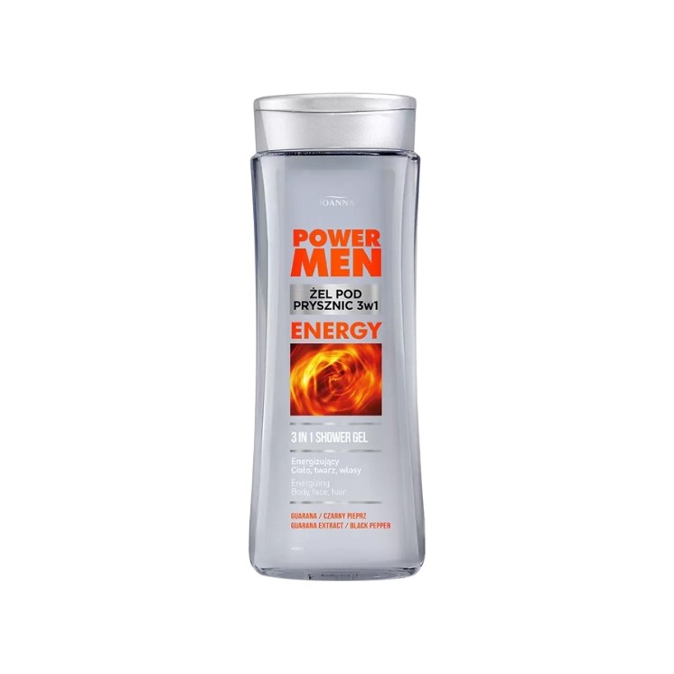 Joanna POWER MEN Shower gel 3in1 ENERGY 300 ml