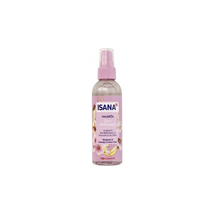 Isana 2in1 Hair Oil Jojoba Oil with Almond Blossom Scent 100 ml