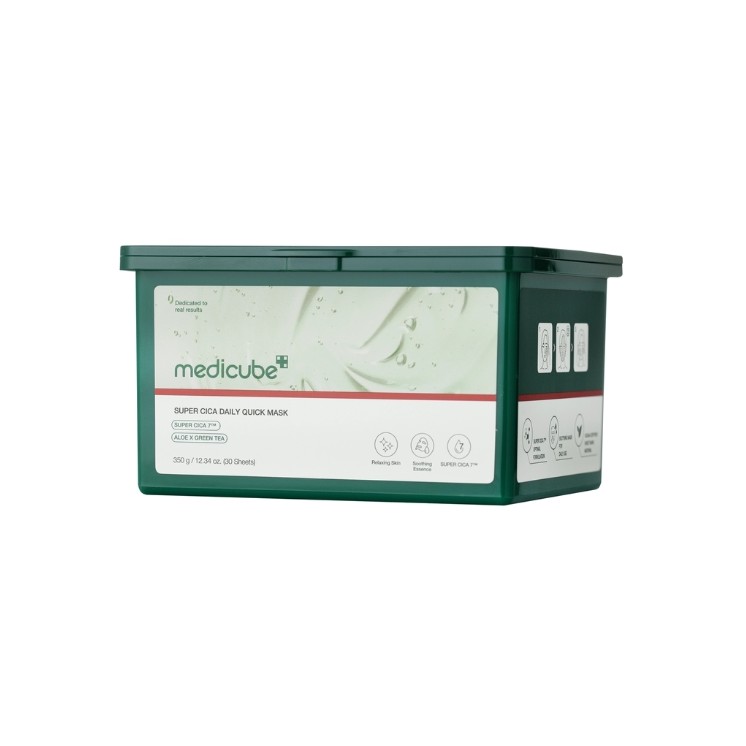 Набір із 30 заспокійливих тканинних масок для обличчя Medicube Super Cica Daily Quick Mask