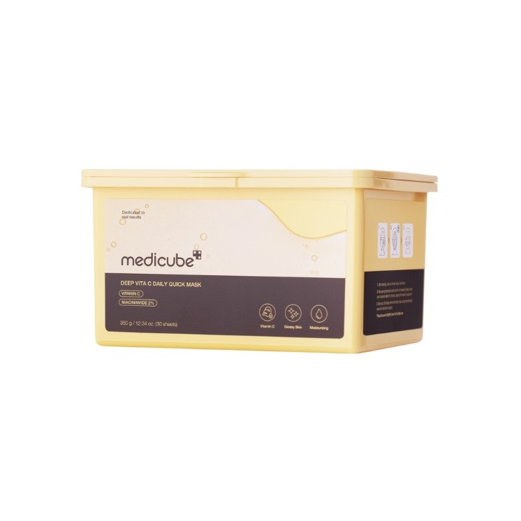 Medicube Deep Vita C Daily Quick Mask Aufhellende Tuchmasken im Set, 30 Stück