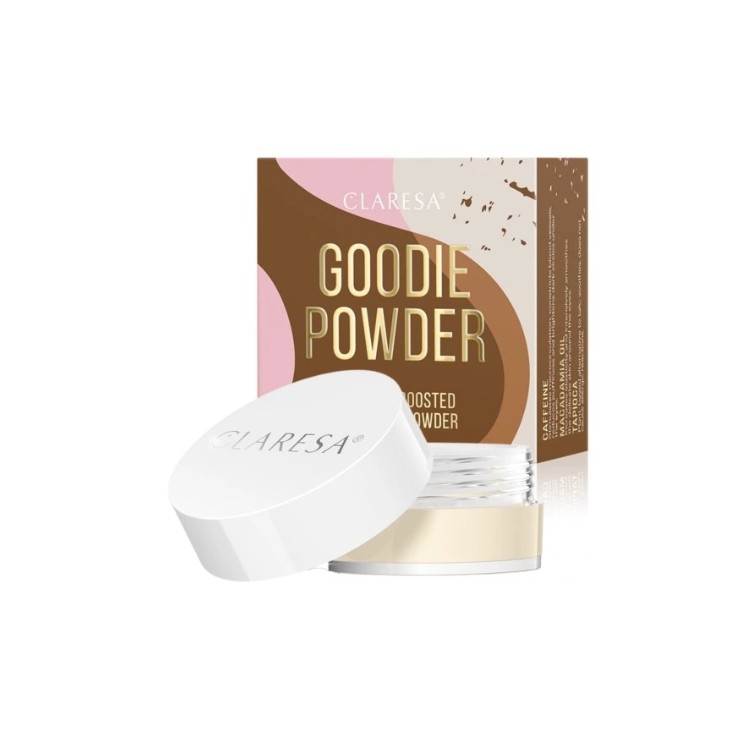 Claresa Goodie Powred sypki Puder matujący pod oczy z kofeiną 6 g 